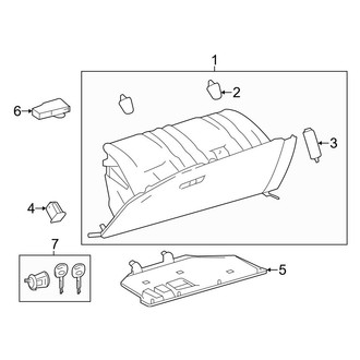 Toyota OE - Instrument Panel - Glove Box