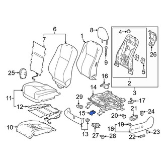 Toyota OE - Seat Track Cover