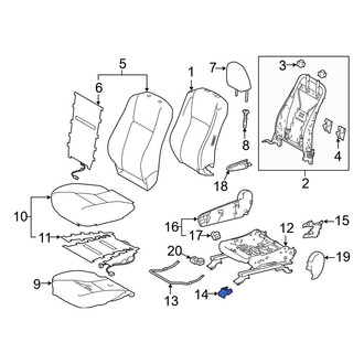 Toyota OE - Seat Track Cover