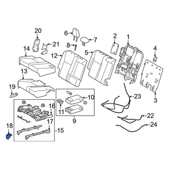 Toyota OE - Seat Track Cover