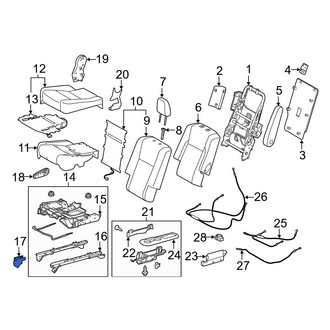 Toyota OE - Seat Track Cover