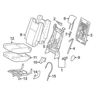 Toyota OE - Seats & Tracks - Third Row Seats (Left Side)