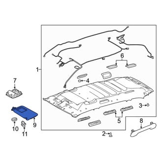 Toyota OE - Left Sun Visor