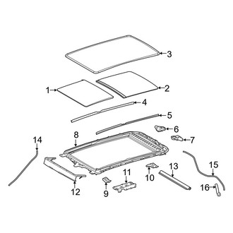 Toyota OE - Roof - Sunroof (With Panoramic Roof)