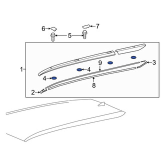 Toyota OE - Roof Luggage Carrier Side Rail Seal