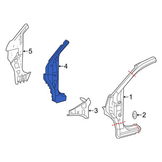 Toyota OE - Left Body A-Pillar Reinforcement