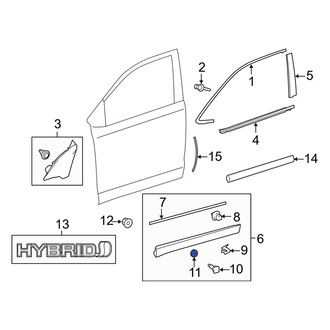Toyota OE - Door Molding Gasket