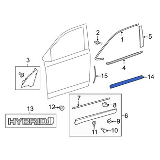 Toyota OE - Front Door Molding