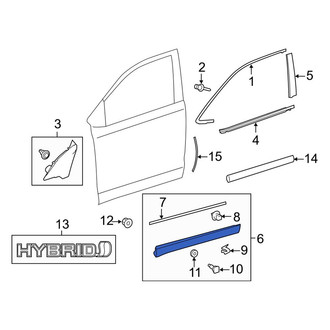 Toyota OE - Front Right Door Molding