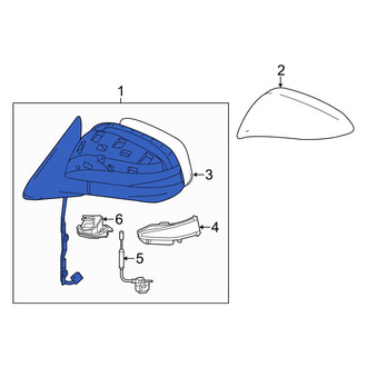 Toyota OE - Front Left Door Mirror