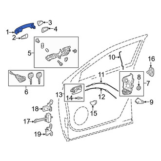 Toyota OE - Front Outer Exterior Door Handle