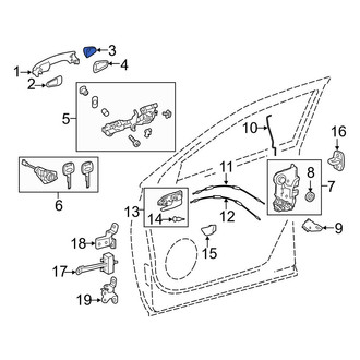 Toyota OE - Front Left Exterior Door Handle Cover