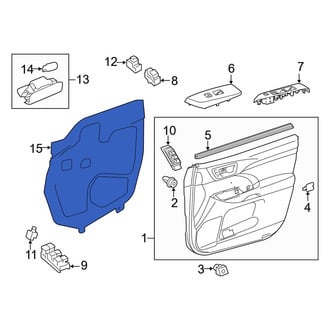 Toyota OE - Front Left Door Water Deflector