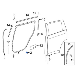 Toyota OE - Front Door Stop