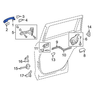 Toyota OE - Front Outer Exterior Door Handle