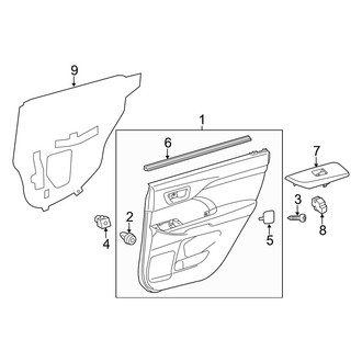 Toyota OE - Rear Door - Interior Trim (W/O Sun Shade)