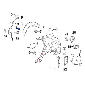 Toyota OE - Mud Flap Screw