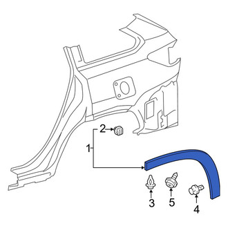 Toyota OE - Rear Left Wheel Arch Molding