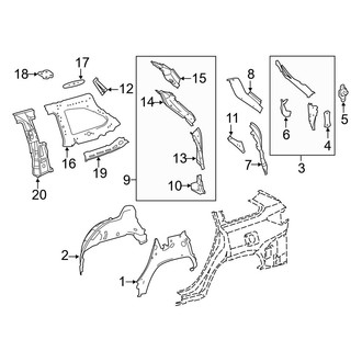 Toyota OE - Quarter Panel - Inner Structure