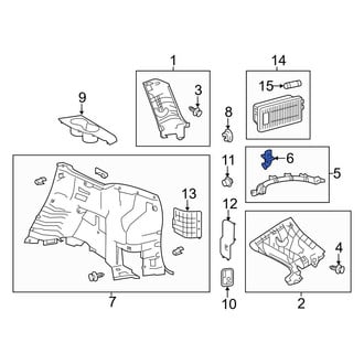 Toyota OE - Right Roof Opening Trim Clip