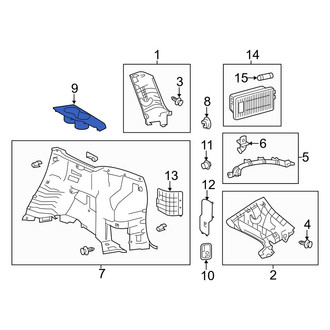 Toyota OE - Rear Left Interior Quarter Panel Cup Holder