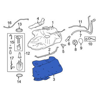 Toyota OE - Fuel Tank Skid Plate