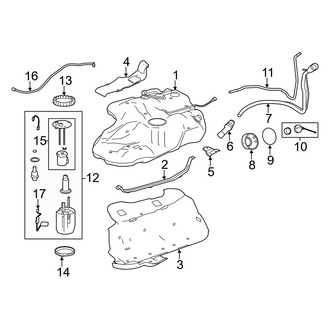 Toyota OE - Fuel System Components (LE / LE Plus / Limited / XLE)