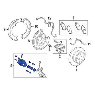 Toyota OE - Rear Left Disc Brake Caliper