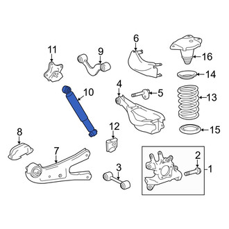 Toyota OE - Rear Suspension Shock Absorber