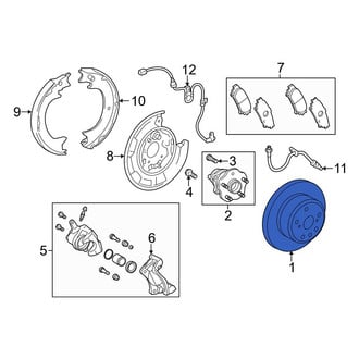 Toyota OE - Rear Disc Brake Rotor
