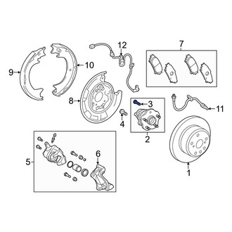 Toyota OE - Rear Wheel Lug Stud