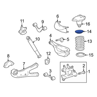 Toyota OE - Rear Upper Coil Spring Insulator