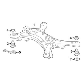 Toyota OE - Rear Suspension - Suspension Mounting (AWD)