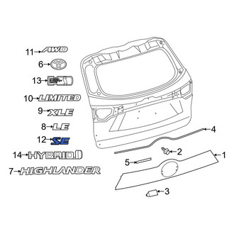 Toyota OE - Rear Hatch Emblem