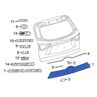 Toyota OE - Rear Liftgate Finish Panel