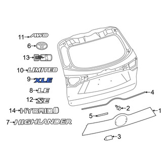 Toyota OE - Rear Hatch Emblem