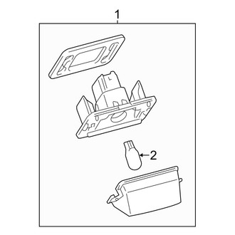 Toyota OE - Rear Lamps - License Lamps