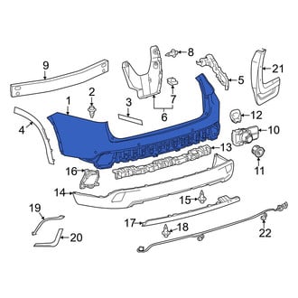 Toyota OE - Rear Upper Bumper Cover