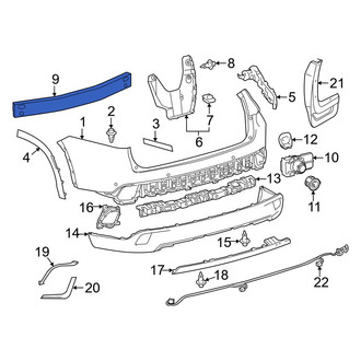 Toyota OE - Rear Bumper Impact Bar