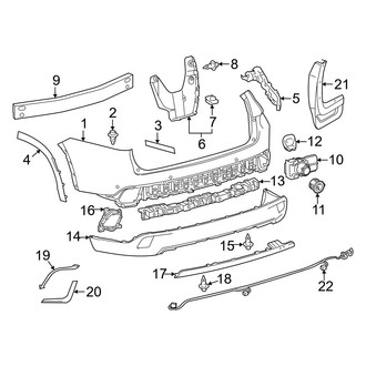 Toyota OE - Rear Bumper - Bumper & Components