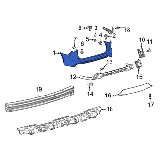 Toyota OE - Rear Upper Bumper Cover