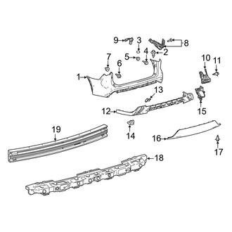 Toyota OE - Rear Bumper - Bumper & Components
