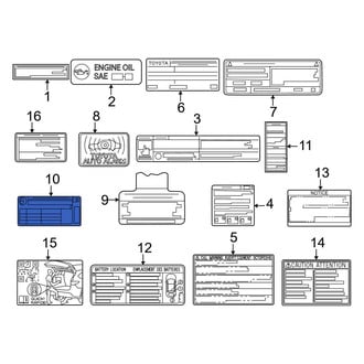 Toyota OE - Tire Information Label