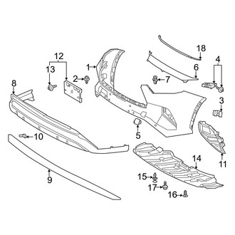 Toyota OE - Front Bumper & Grille - Bumper & Components (Bumper Cover & Trim)
