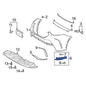 Toyota OE - Front Right Bumper Cover Spacer Panel