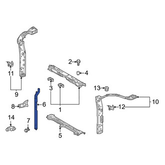 Toyota OE - Front Hood Latch Support