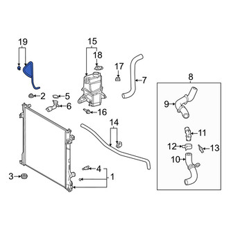 Toyota OE - Engine Coolant Reservoir Hose