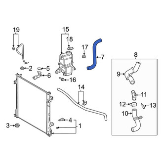 Toyota OE - Right Radiator Coolant Hose