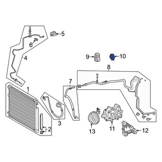 Toyota OE - A/C Refrigerant Line Clamp