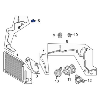 Toyota OE - A/C Refrigerant Line Clamp